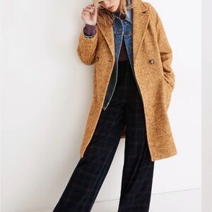Madewell Averdon Coat in Boucle Fabric